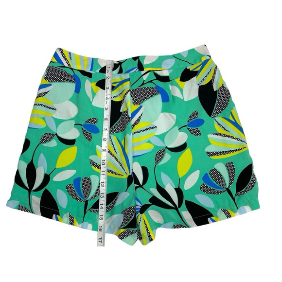 Kaari Blue Tropical Print Summer Vacation Shorts Size 8 - Picture 4 of 9